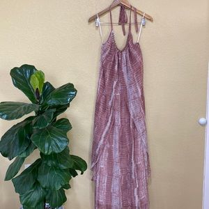 Wendy Bellissimo Maternity Halter Maxi Dress